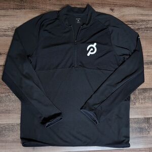 Hill City/ x Peloton Lightweight Half Zip Merino Wool Blend Size XL In Black